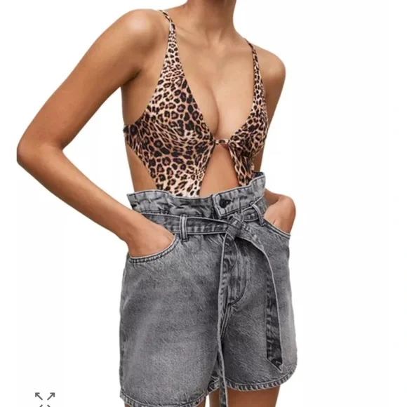 Allsaints Petra Kiku One Piece Swimsuit - Picture 4 of 8